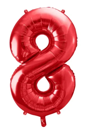 Livraison Express Ballon mariage Chiffre 8 Géant Rouge
