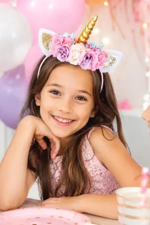 Serre Tête Licorne Paillette à Fleurs Commander Maintenant