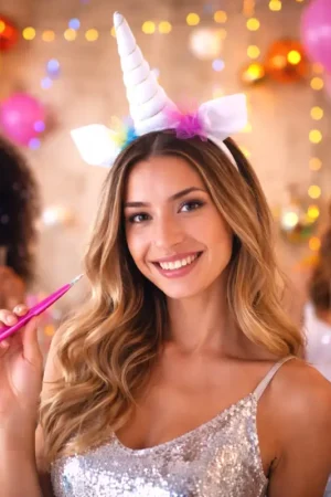 Jusqu'à Épuisement Des Stocks Serre Tête Licorne Blanche