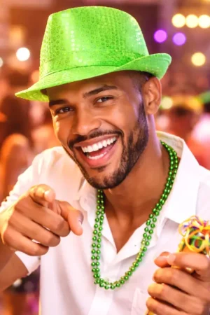 Achetez Aujourd'hui Chapeau Borsalino Sequin Néon Vert