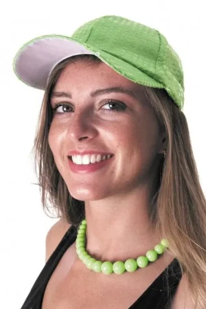 Meilleur Prix Casquette Sequin Néon Vert
