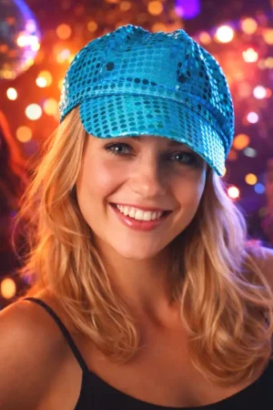 Seulement Aujourd'hui Casquette Disco Turquoise