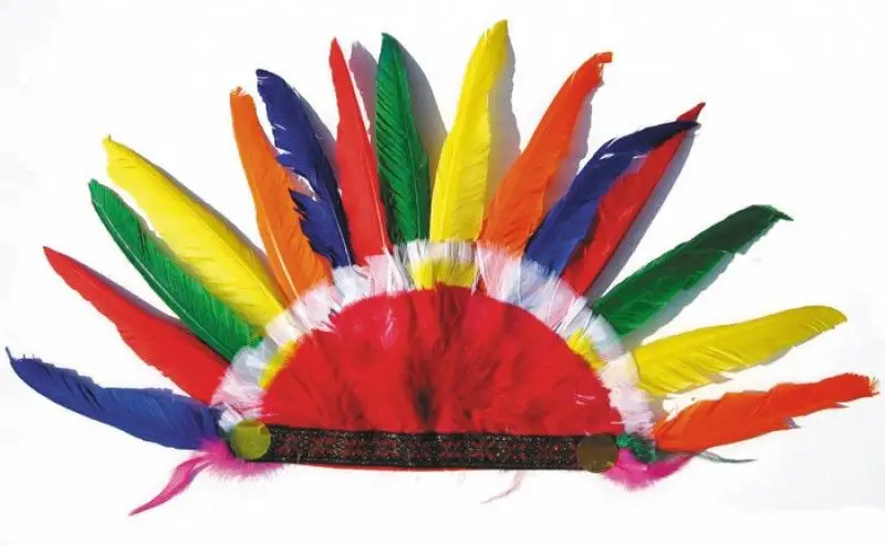 Coiffe Indienne Multicolore Solde