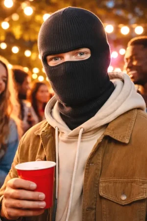 Cagoule Noire Usine Directe