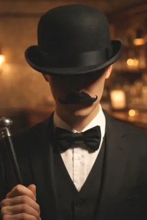 Top Vente Chapeau Melon Feutre Noir