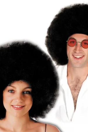 Authentique Perruque Big Afro Noire