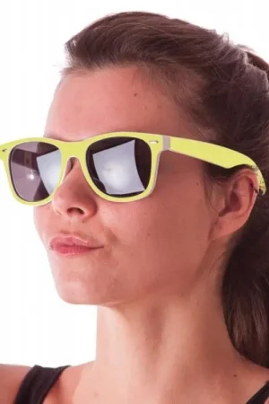 Affaire À Saisir Lunettes Néon Mat Jaune