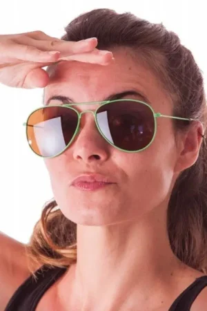 Populaire Lunettes Aviateur Néon Verte