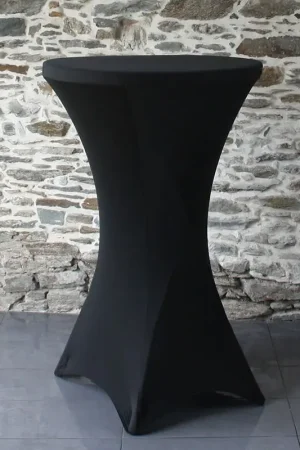 Commande En Gros Housse mange debout Lycra Noire 60cm