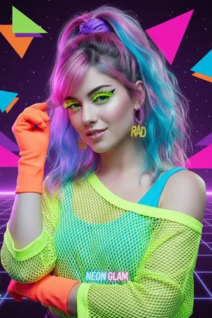Faux Cils Néon Jaune Haute Qualité