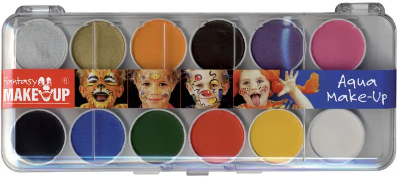 Authentique Palette Maquillage à l'Eau 12 Couleurs