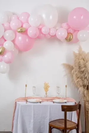 Kit Arche de 57 Ballons mariage BabyPink Expédié Aujourd'hui