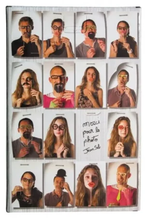 Kit de 20 Accessoires Photo Booth Party Offre Du Jour