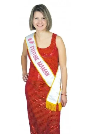 Certifié Écharpe Miss Future Maman Rose