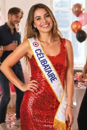 Écharpe Miss Célibataire Livraison Express