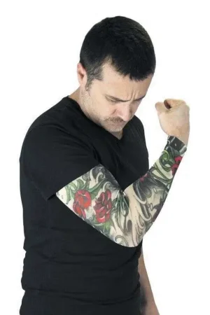 Manche Tatouée Red Roses Paiement Sécurisé