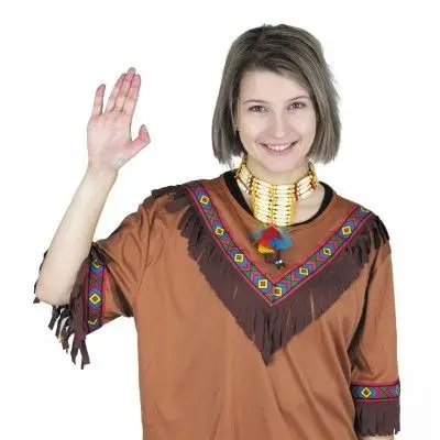 Retour Gratuit Collier Indien avec Plumes