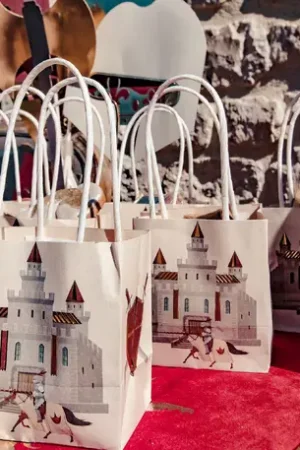 4 Sacs Cadeaux Theme Chevalier Réduction