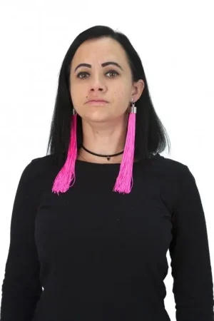 Bon Plan Boucles d'Oreilles Franges Néon Rose