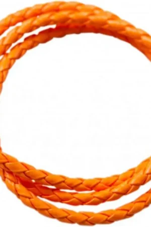 Bracelet Tressé Néon Orange Nouvelle Collection