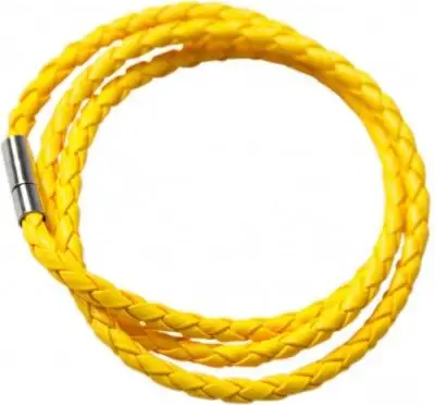 Bracelet Tressé Néon Jaune Achat Immédiat