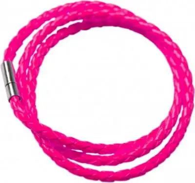 Must-Have Bracelet Tressé Néon Rose