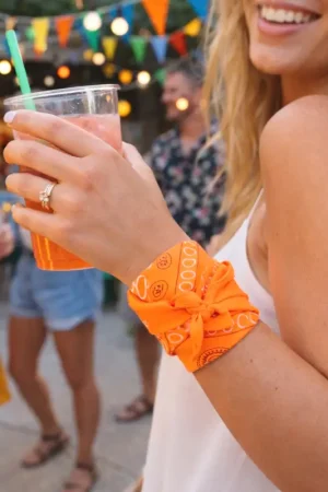 Bandana Néon Orange Promotion Saisonnière