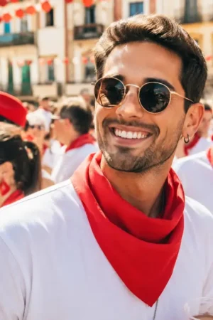 Haute Qualité Bandana Feria Rouge