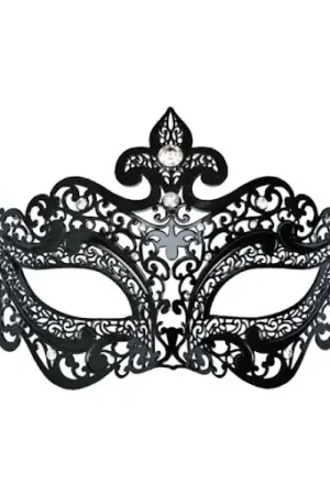 Nouveauté Masque Métal Noir Dentelle