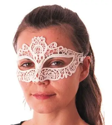 Loup Tissu Dentelle Blanc Prix Choc