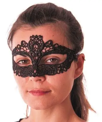 Loup Tissu Dentelle Noir Paiement Sécurisé