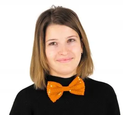Offre Limitée Nœud Papillon Sequin Néon Orange