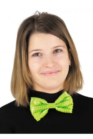 Soldes Nœud Papillon Sequin Néon Vert