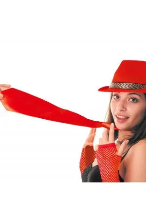 Cravate Fluo Rouge Nouveauté