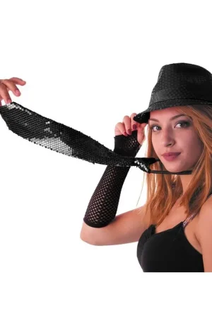 Prix Choc Cravate à Zip Sequin Noir