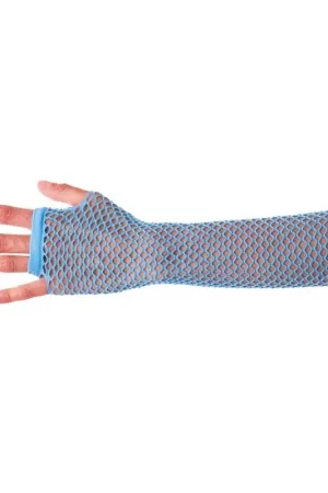 Paiement Sécurisé Mitaines Longues Fluo Bleues