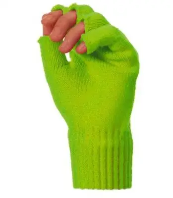 Bon Plan Mitaines Tricot Fluo Vertes