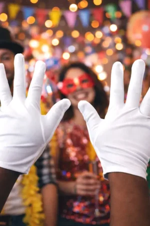 Dernière Chance Gants Adulte Blancs