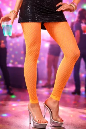 Legging Résille Fluo Orange Meilleure Vente