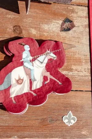 Usine Directe 16 Serviettes en papier Theme Chevalier