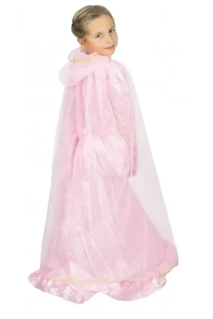Cape Princesse Plume Rose et Or Enfant Achetez Aujourd'hui