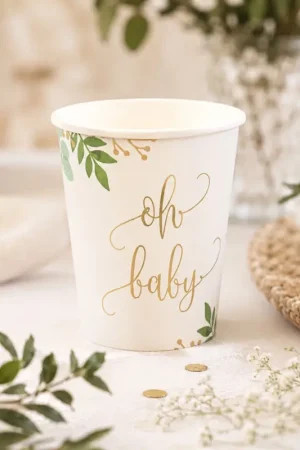 8 Gobelets en carton Oh Baby Prix Bas