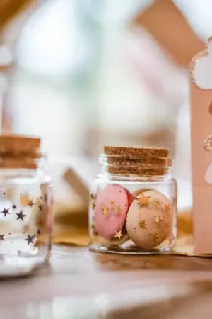 Soldes Fiole en verre Etoiles Dorées