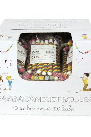 Lot de 10 Sarbacanes avec 200 Boules Quantité Limitée