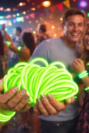 Tube 100 Bracelets Verts fluorescents Achetez Aujourd'hui