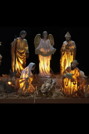 Vente Flash 11 Santons de noel Lumineux 80cm