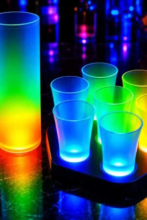 Tube 6 Verres Shot 4 Couleurs Prix Promo