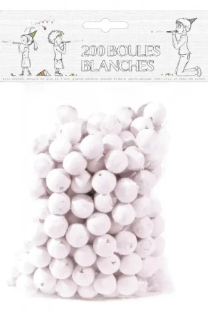 Boules Dancing Blanches x200pcs Authentique