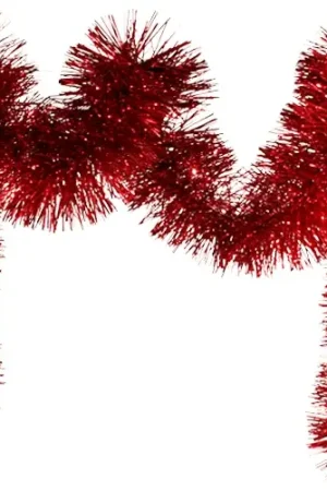 Acheter Direct Guirlande de noel Rouge 9cm x 2 mètres