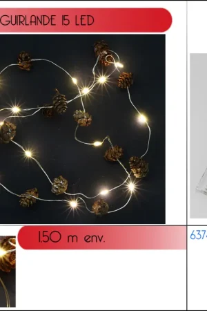 Guirlande lumineuse a pile Pomme de Pin Soldes